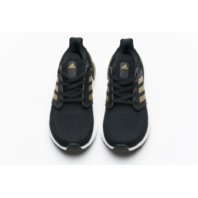 Adidas Ultra Boost 20 Black Gold White EE4393 02