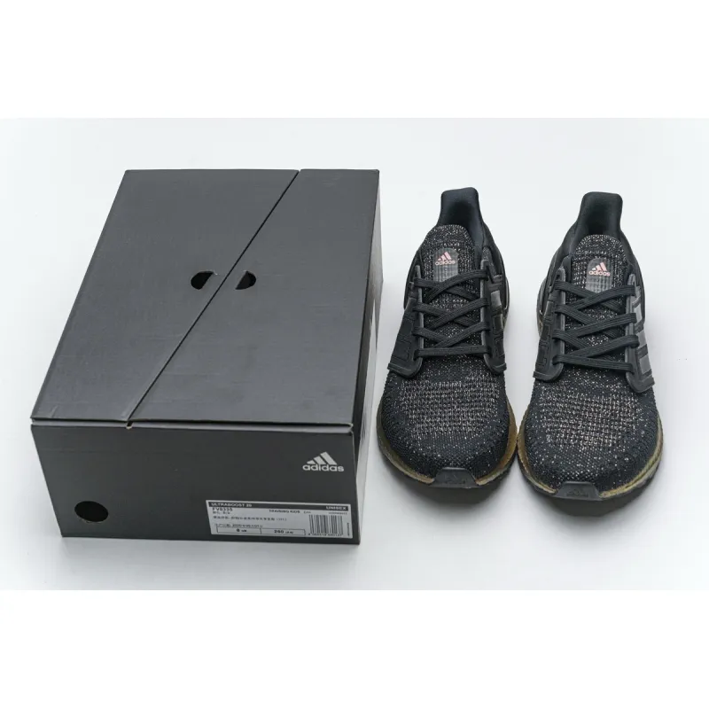 Adidas Ultra Boost 20 Black Signal Pink FV8335