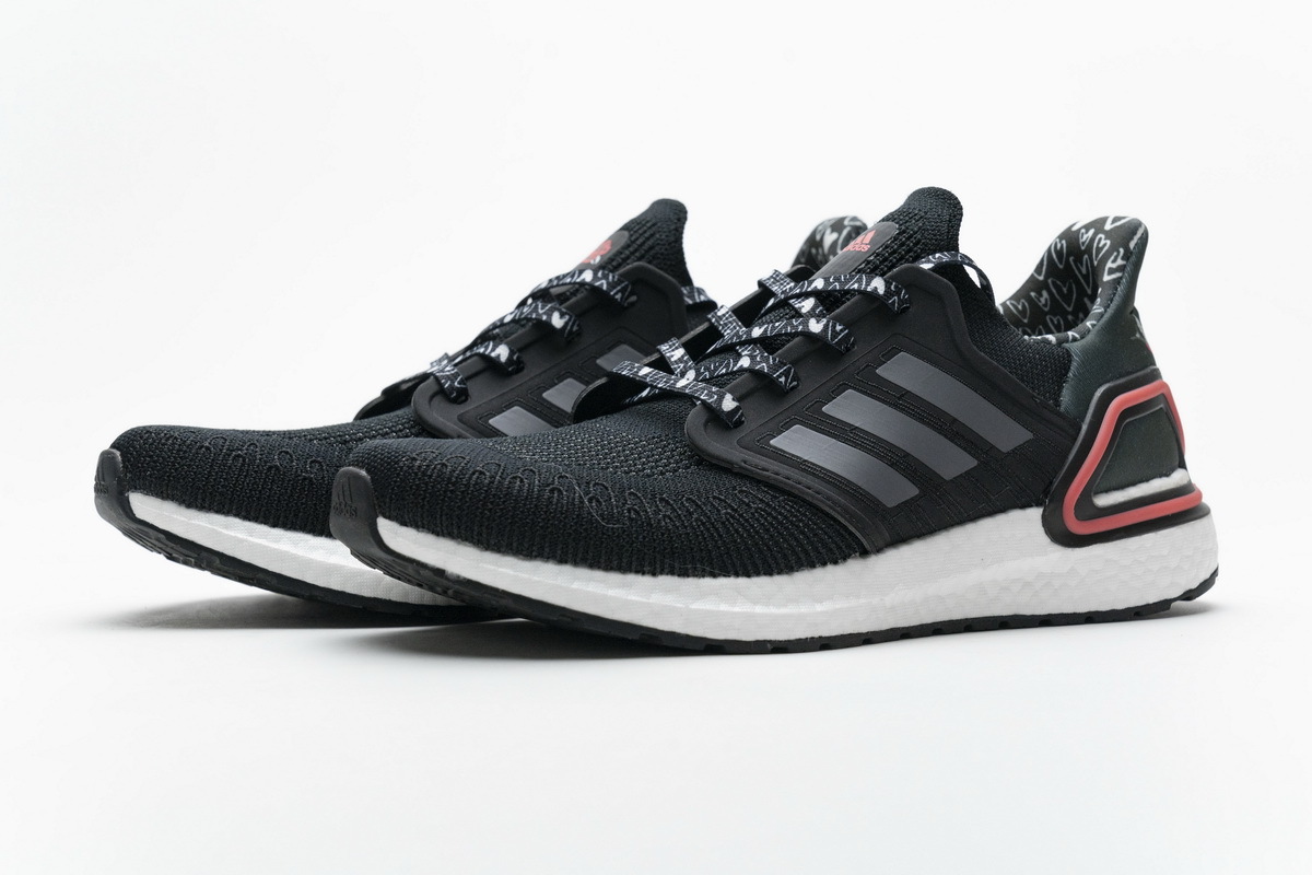 Adidas Ultra BOOST 20 Black White Red FX8895