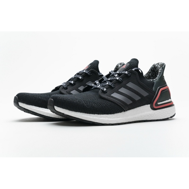Adidas Ultra BOOST 20 Black White Red FX8895