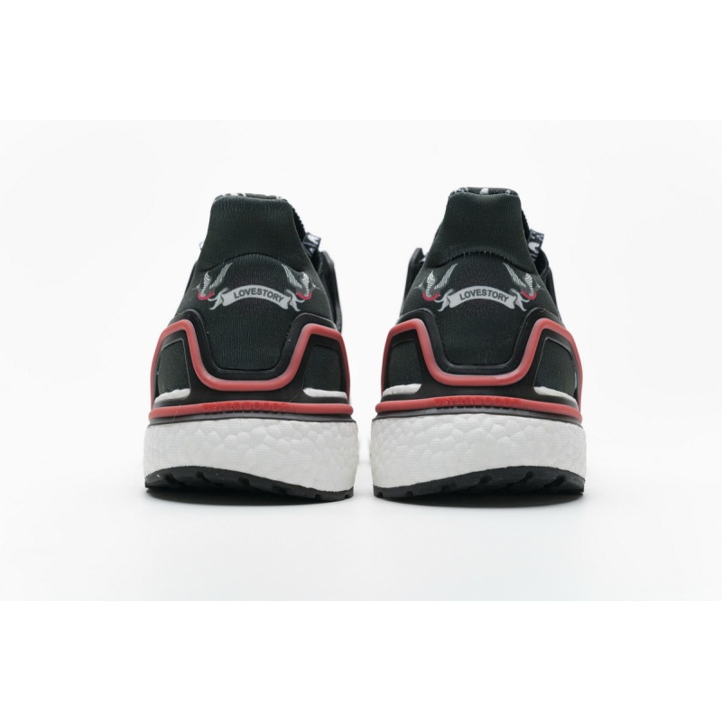 Adidas Ultra BOOST 20 Black White Red FX8895