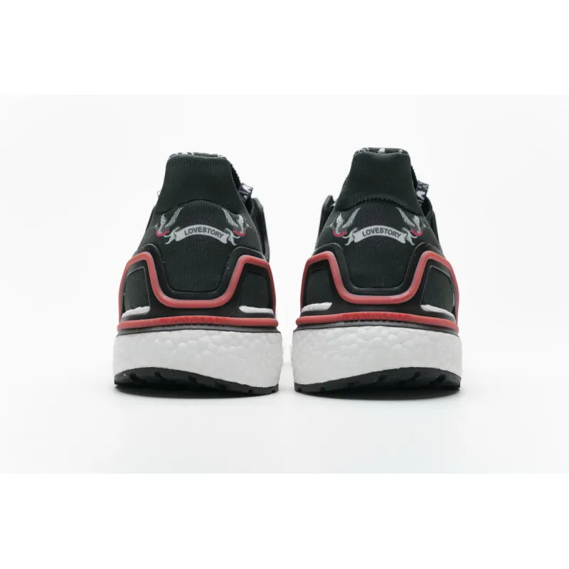 Adidas Ultra BOOST 20 Black White Red FX8895