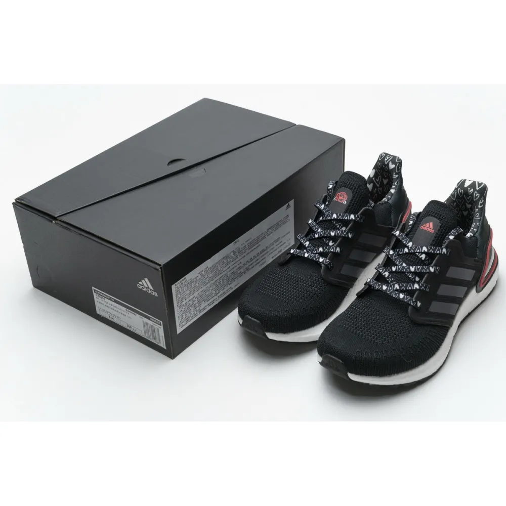 Adidas Ultra BOOST 20 Black White Red FX8895