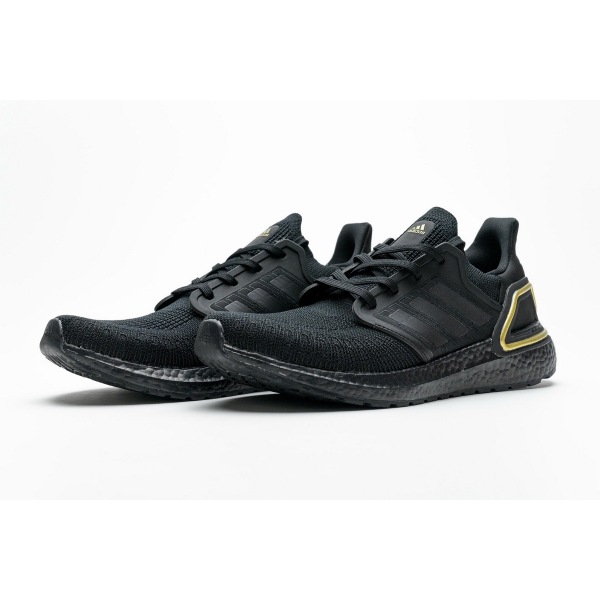 Adidas Ultra Boost 20 Core Black Gold Metallic EG0754