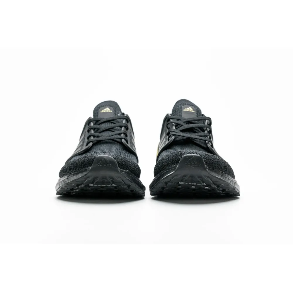 Adidas Ultra Boost 20 Core Black Gold Metallic EG0754