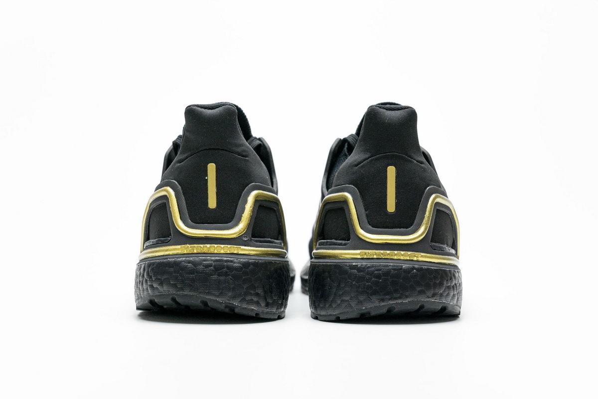Adidas Ultra Boost 20 Core Black Gold Metallic EG0754