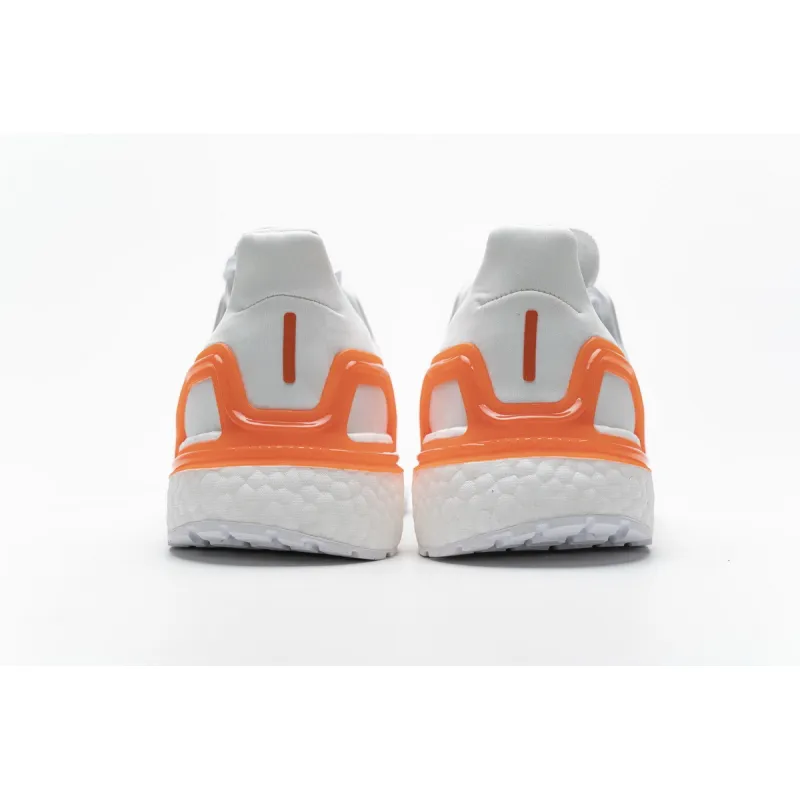 Adidas Ultra Boost 20 White Sharp Blue True Orange EG0768