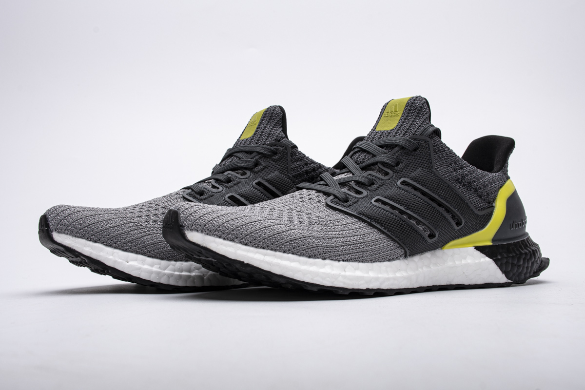 Adidas Ultra Boost 4.0 Grey Black Yellow G54003