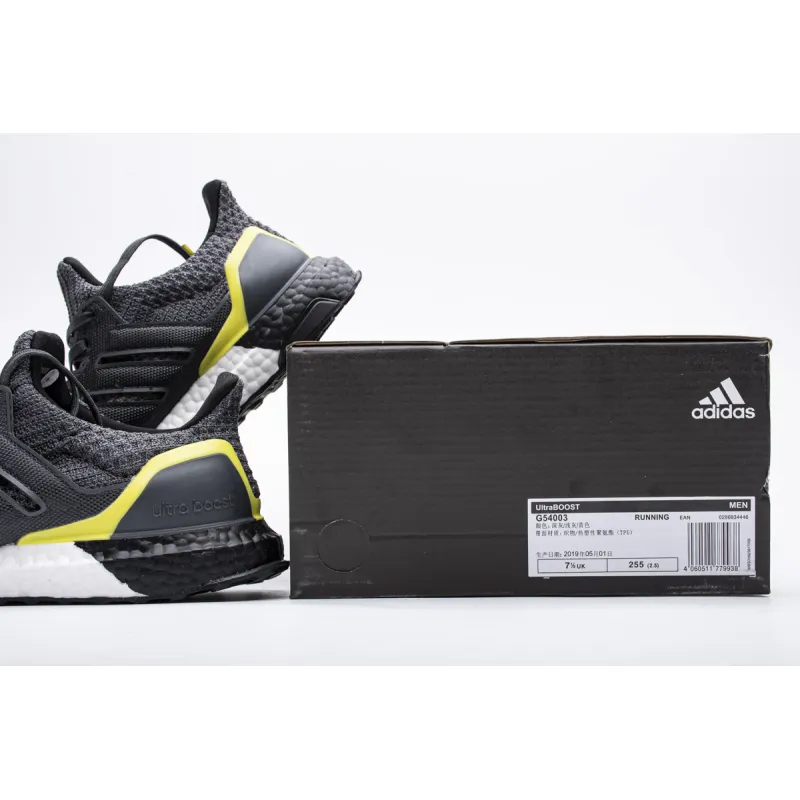 Adidas Ultra Boost 4.0 Grey Black Yellow G54003