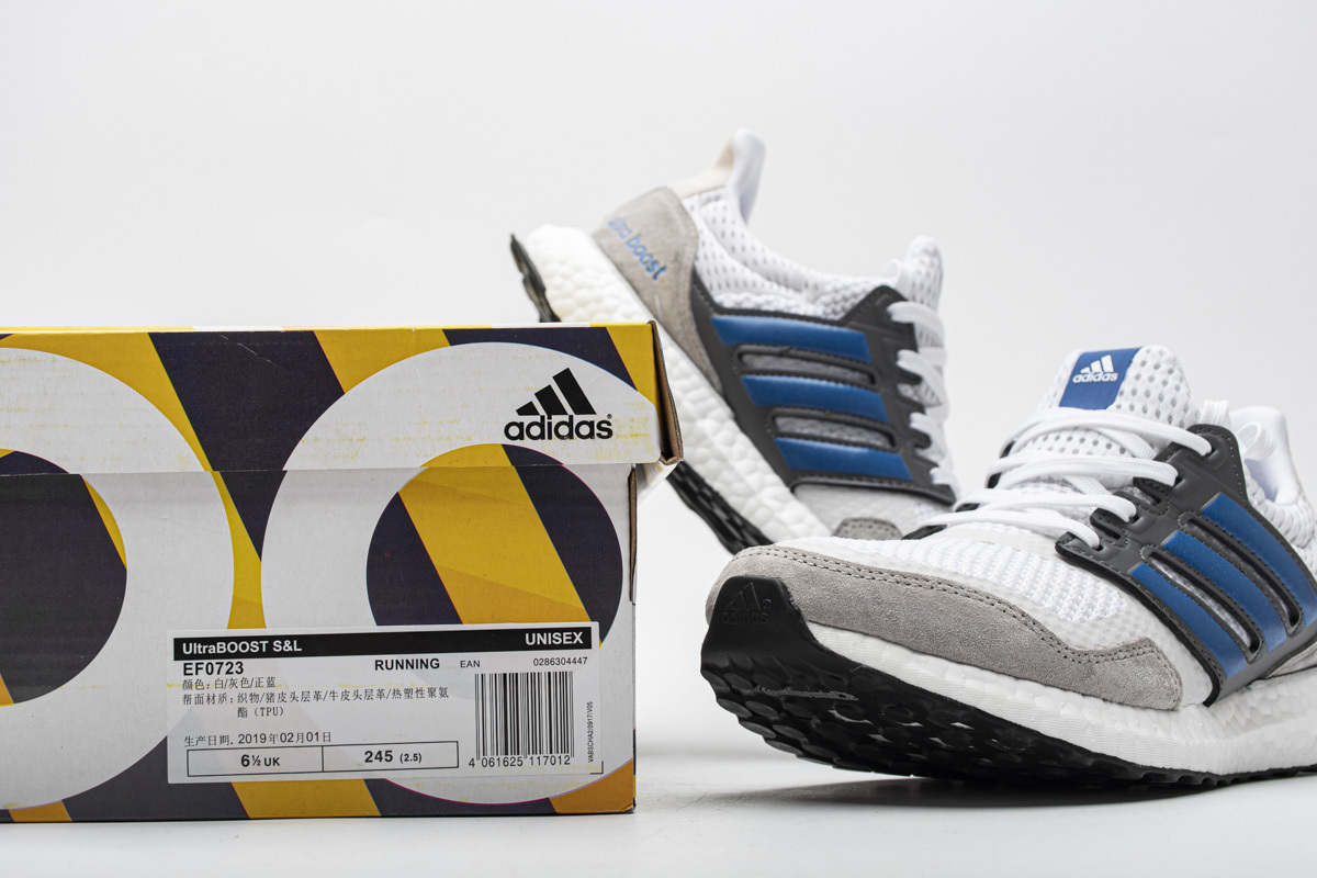 Adidas Ultra Boost S&amp;L White True Blue Grey EF0723