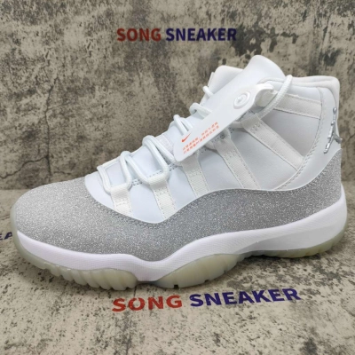 Air Jordan 11 High Retro White Metallic Silver (W) AR0715-100 02