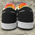 Air Jordan 1 Low Black Aurora Green Laser Orange CK3022-013