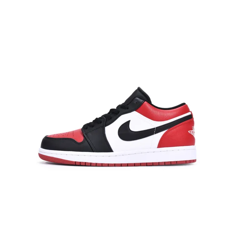 Air Jordan 1 Low Bred Toe 553558-612 