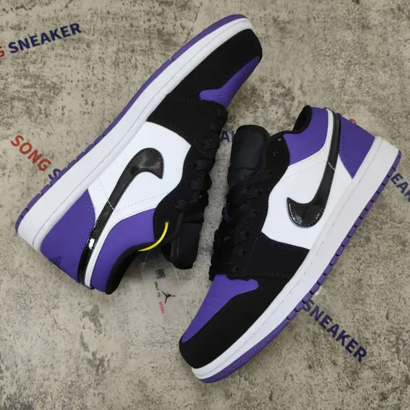 Air Jordan 1 Low Court Purple 553558-125