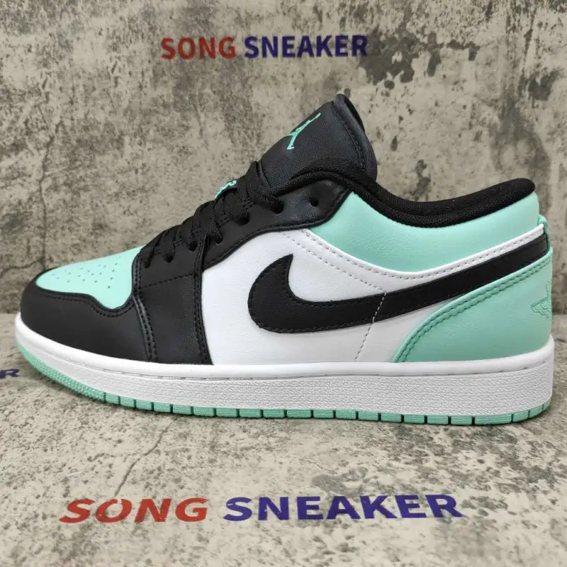 Air Jordan 1 Low Emerald Toe 553558-117