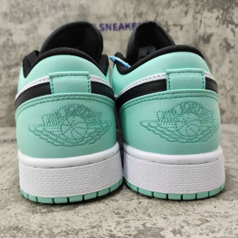 Air Jordan 1 Low Emerald Toe 553558-117