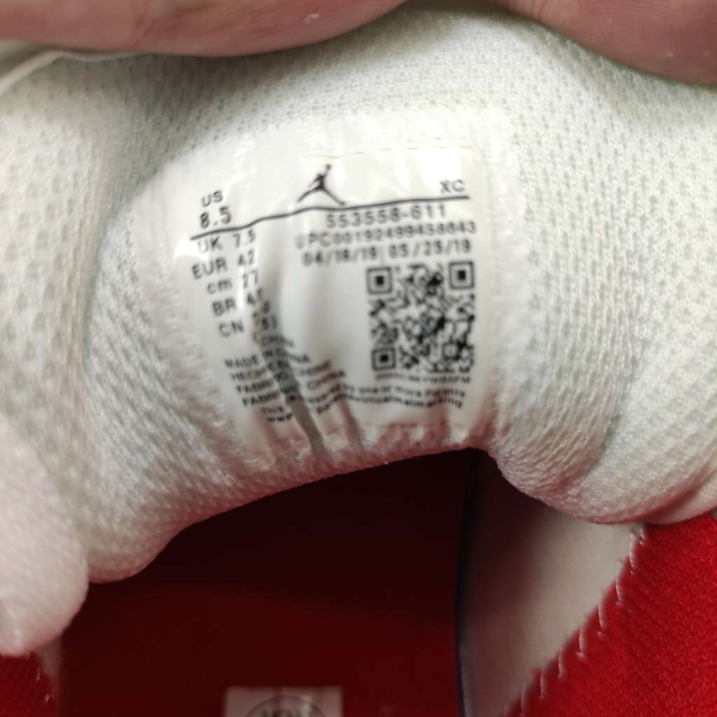 Air Jordan 1 Low Gym Red White 553558-611