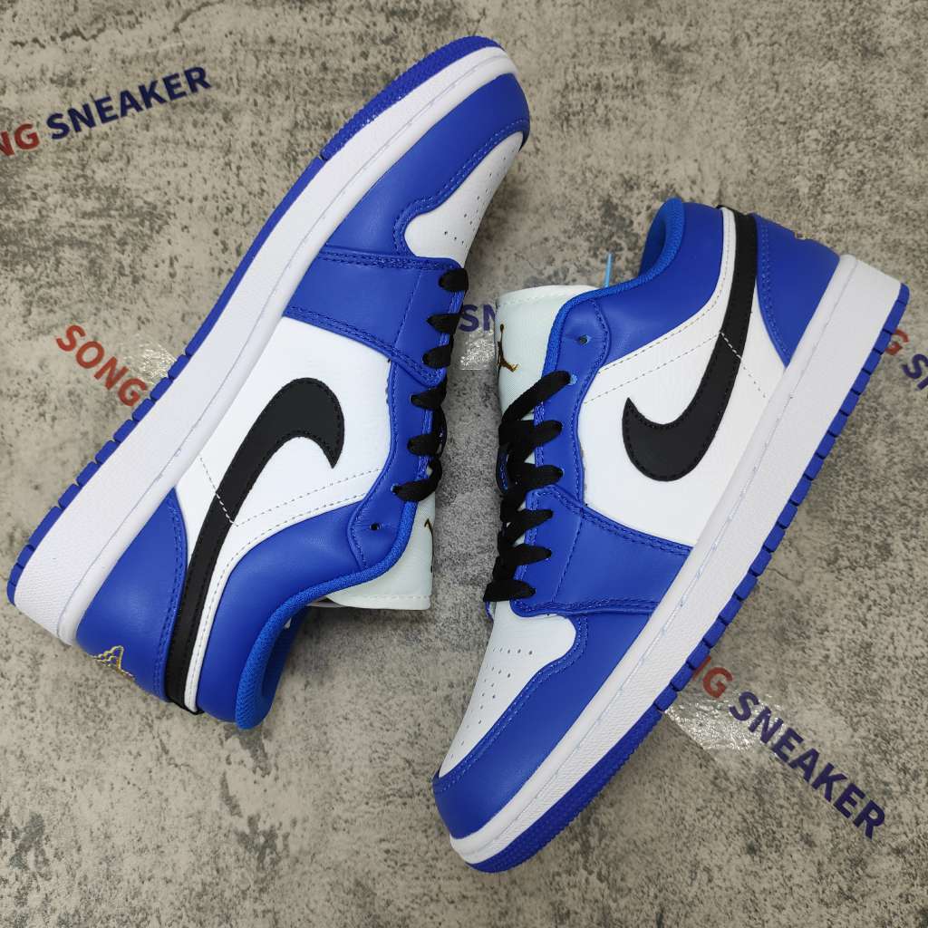Air Jordan 1 Low Hyper Royal Orange Peel 553558-401