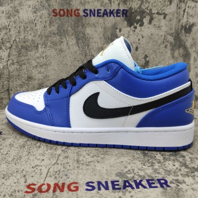 Air Jordan 1 Low Hyper Royal Orange Peel 553558-401 02