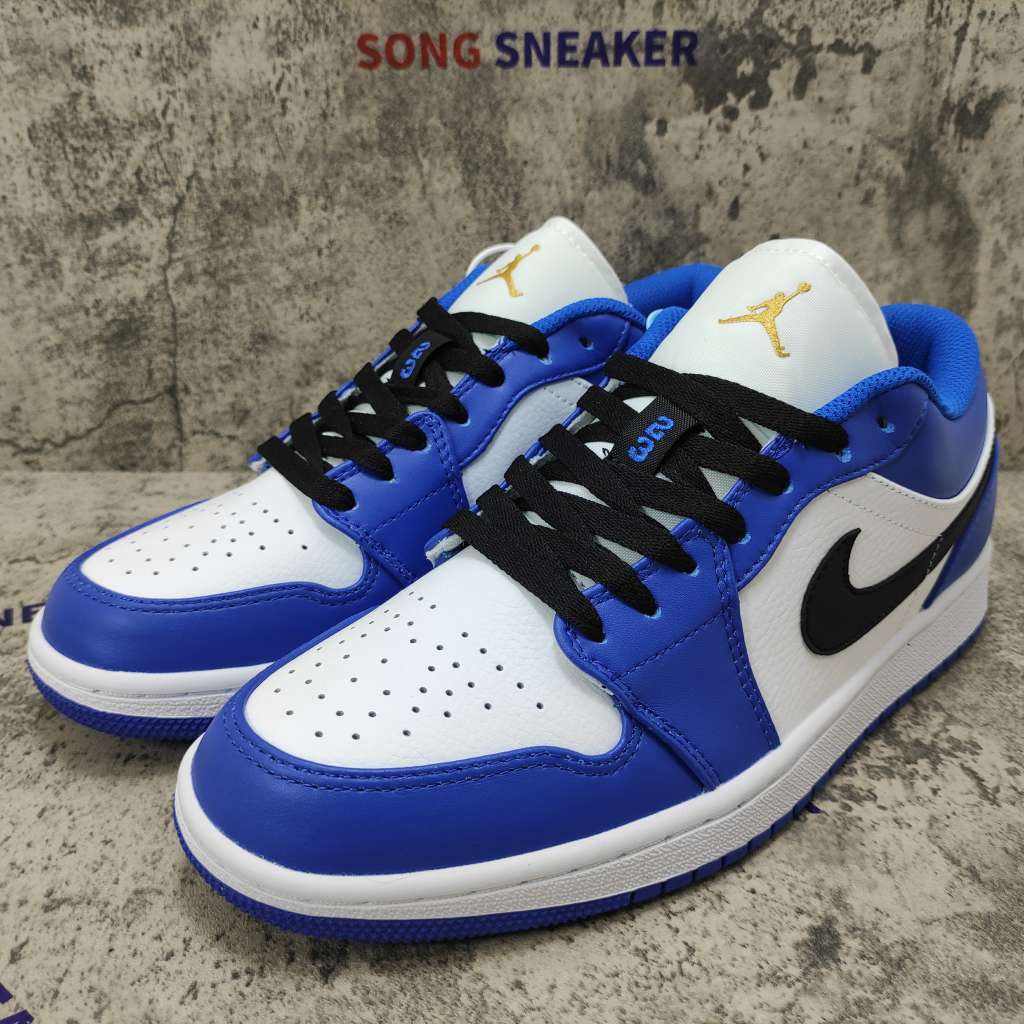 Air Jordan 1 Low Hyper Royal Orange Peel 553558-401