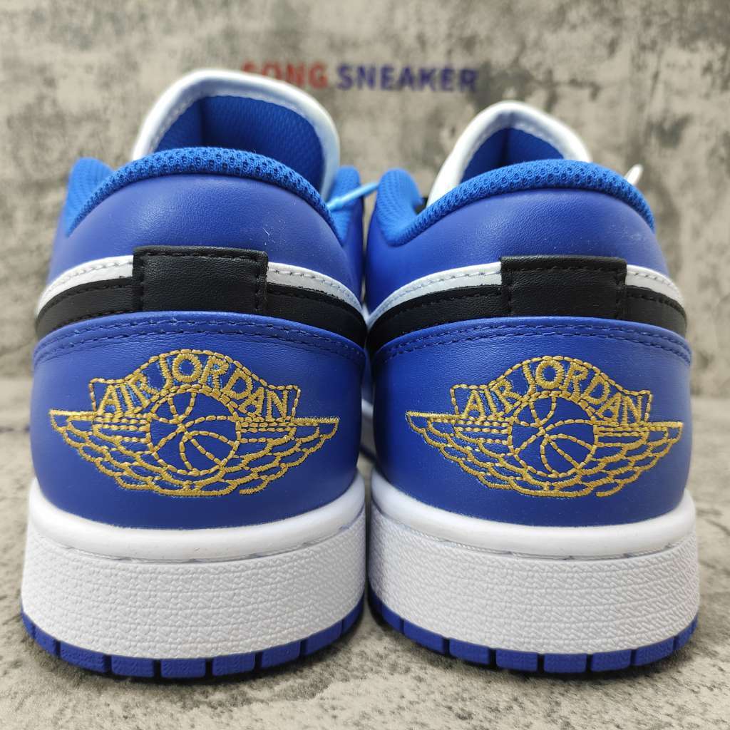 Air Jordan 1 Low Hyper Royal Orange Peel 553558-401