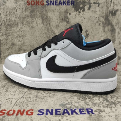 Air Jordan 1 Low Light Smoke Grey 553558-030 02