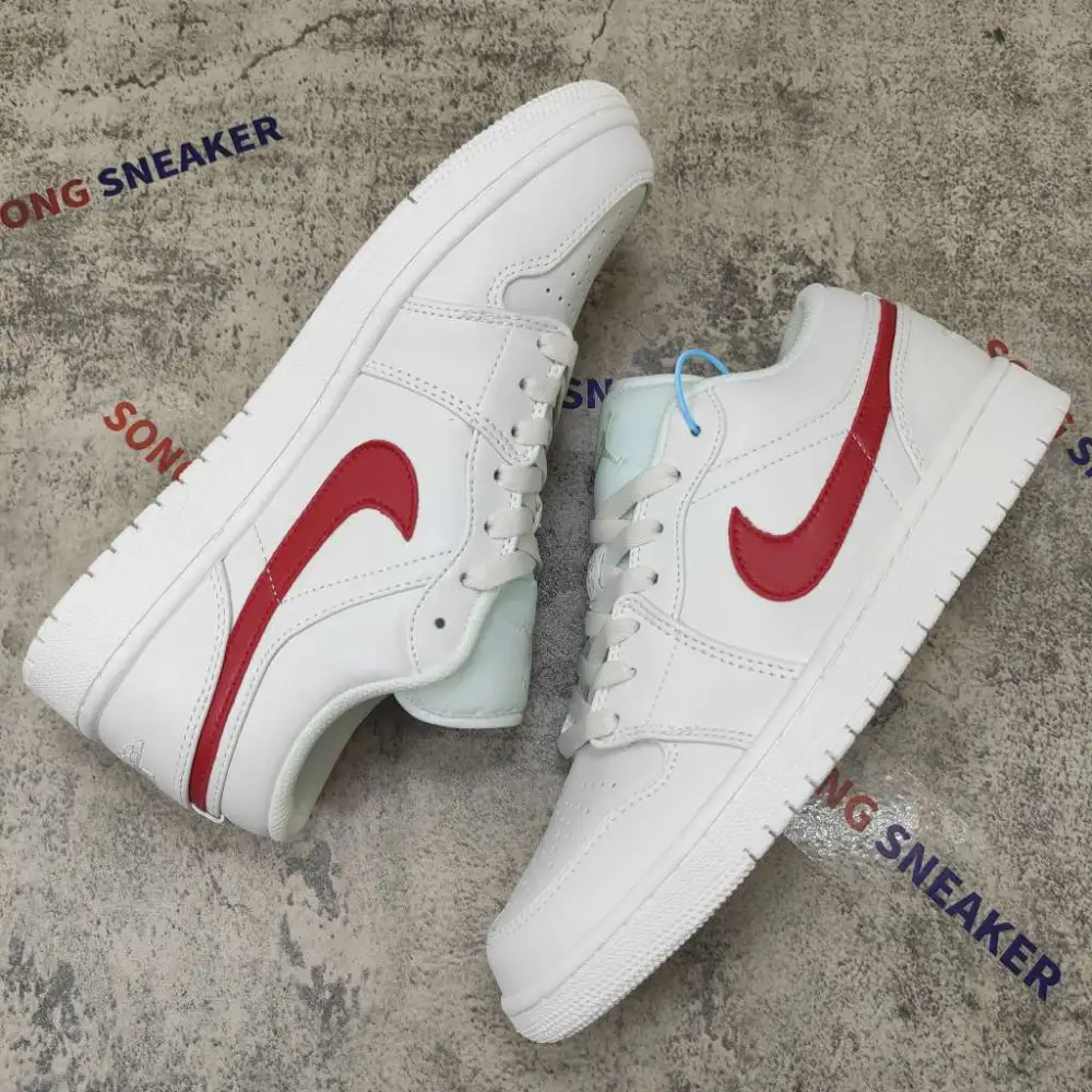 Air Jordan 1 Low Milk White Red AQ9941-161