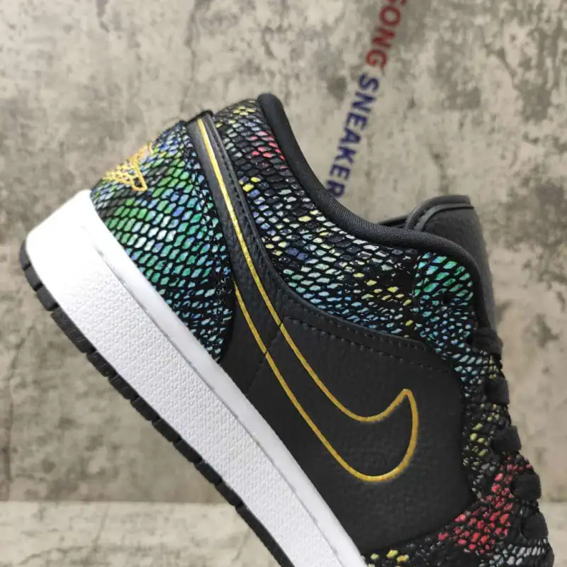 Air Jordan 1 Low Multicolor Snakeskin (W) (2020) CW5580-001