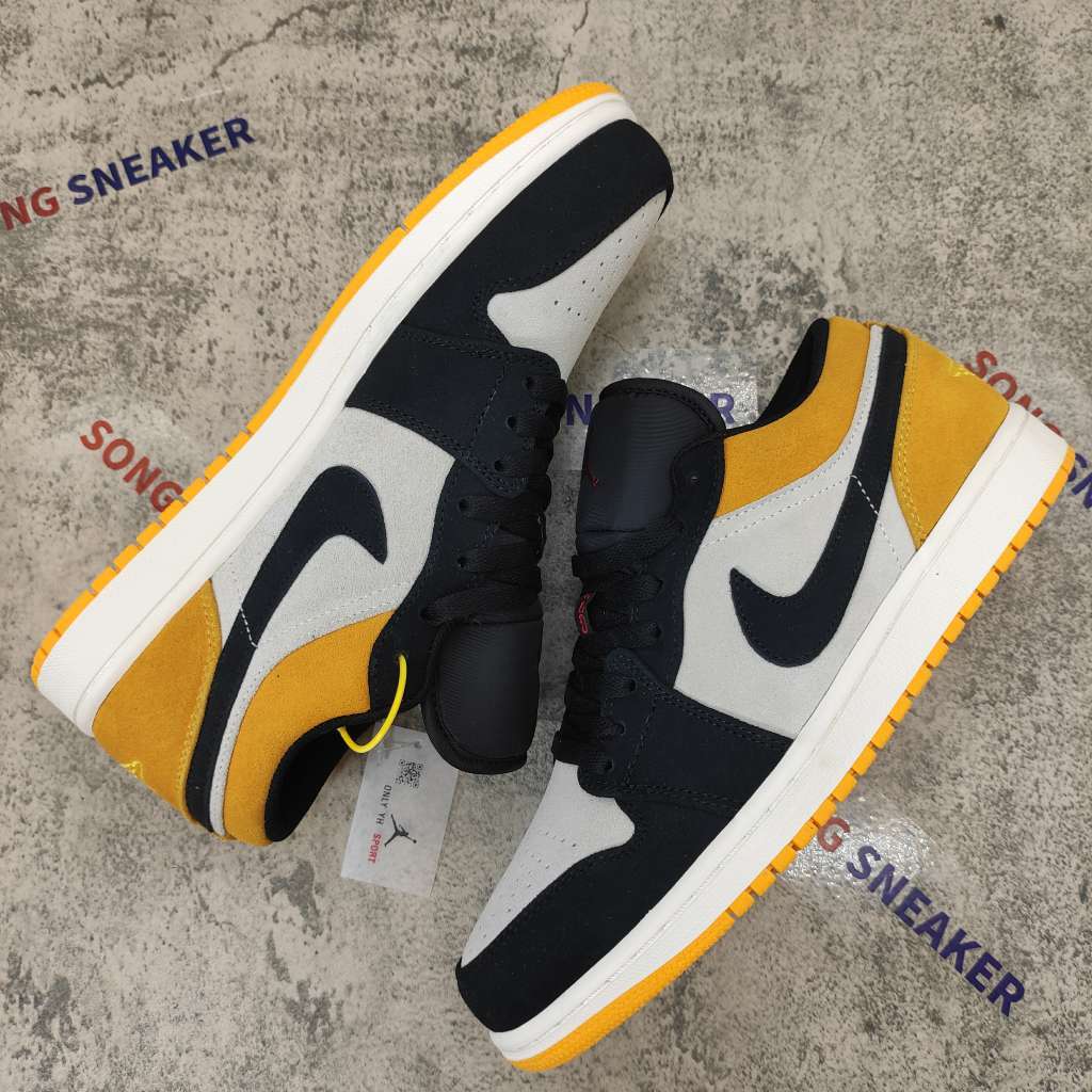 Air Jordan 1 Low Sail University Gold Black 553558-127