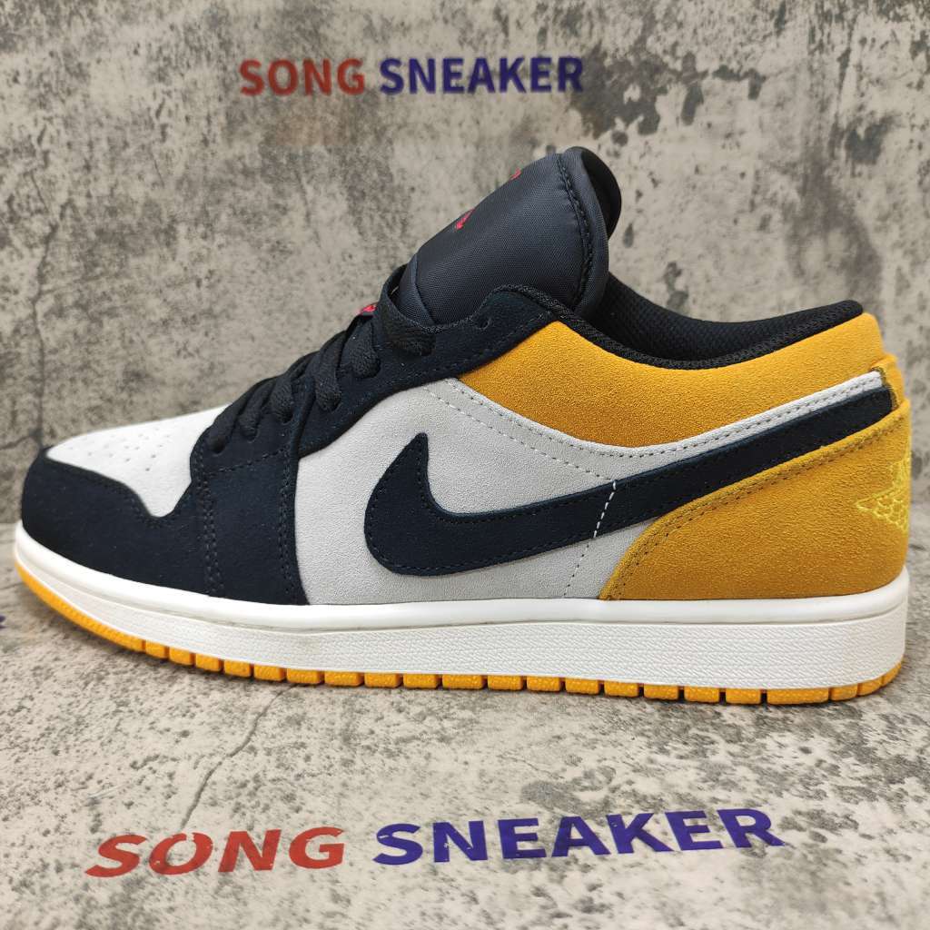 Air Jordan 1 Low Sail University Gold Black 553558-127