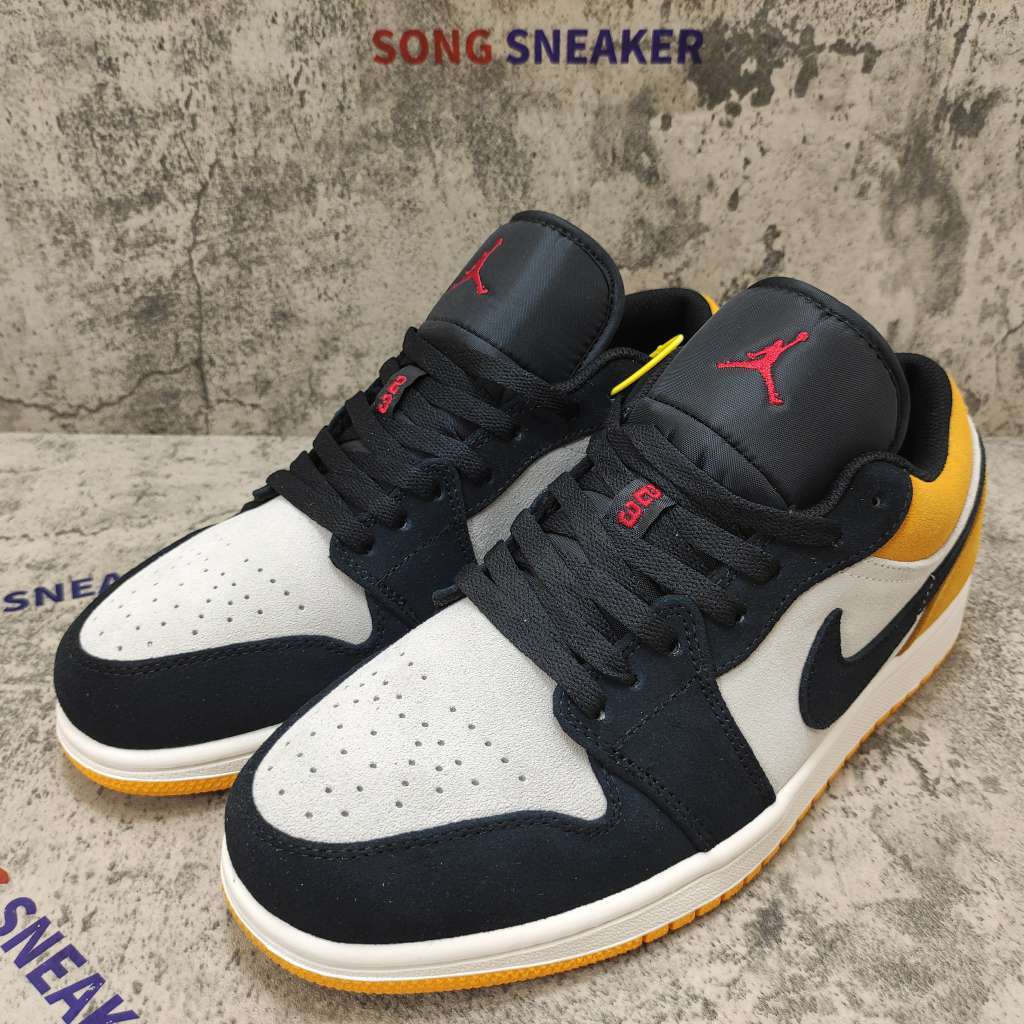 Air Jordan 1 Low Sail University Gold Black 553558-127