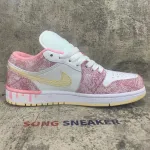 Air Jordan 1 Low SE GS Paint Drip CW7104-601
