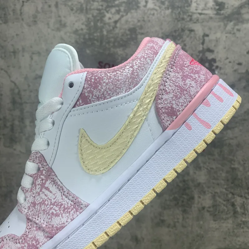 Air Jordan 1 Low SE GS Paint Drip CW7104-601