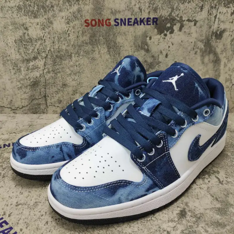 Air Jordan 1 Low Washed Denim CZ8455-100 