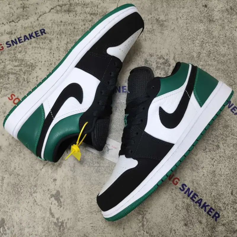 Air Jordan 1 Low White Black Mystic Green 553558-113