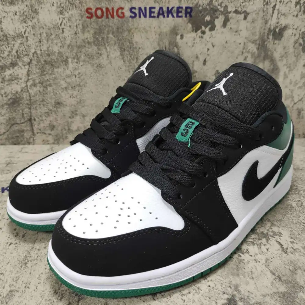 Air Jordan 1 Low White Black Mystic Green 553558-113