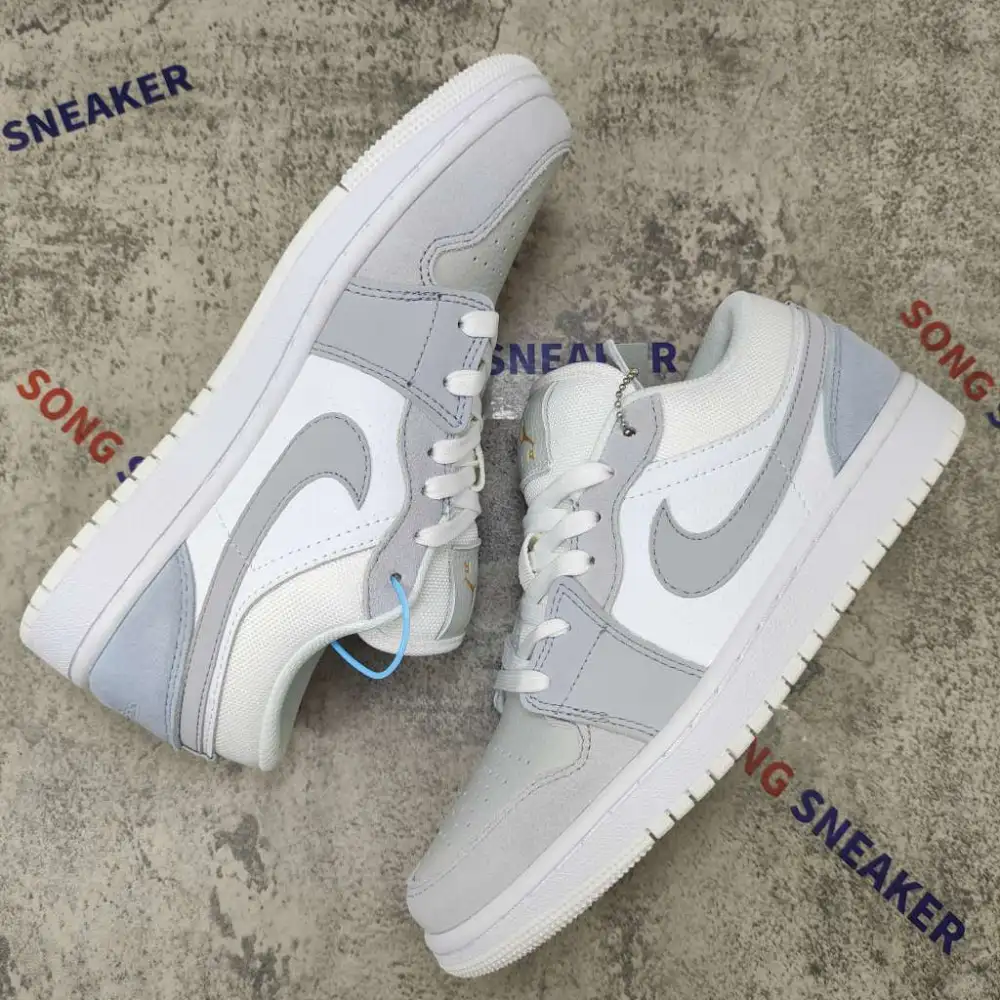 Air Jordan 1 Low White Cool Grey Wolf Grey CV3043-100