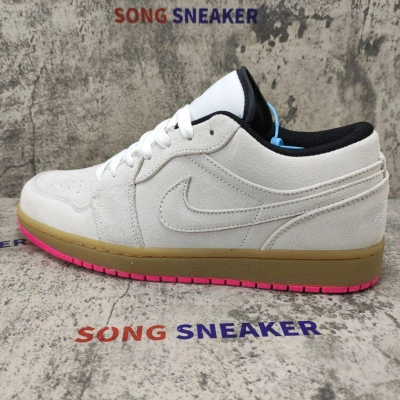 Air Jordan 1 Low White Gum Hyper Pink 553558-119 02