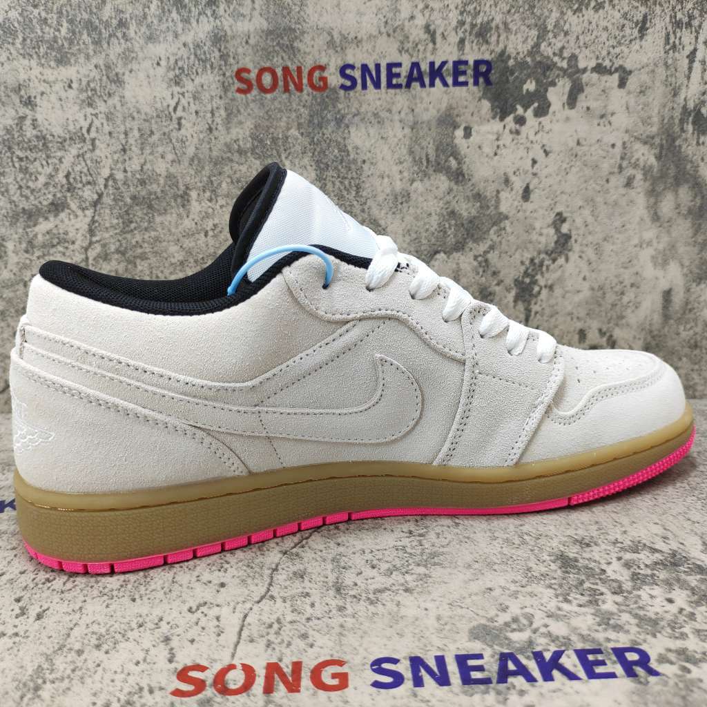Air Jordan 1 Low White Gum Hyper Pink 553558-119