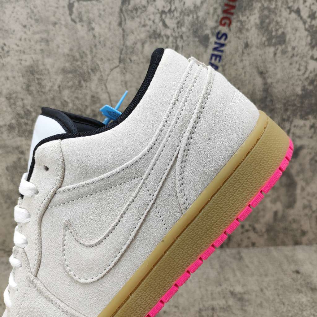 Air Jordan 1 Low White Gum Hyper Pink 553558-119