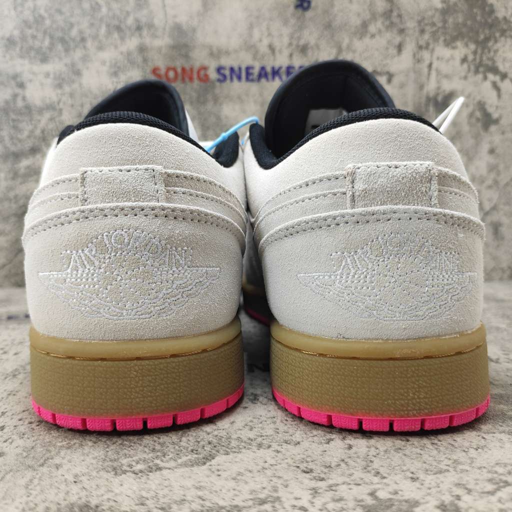 Air Jordan 1 Low White Gum Hyper Pink 553558-119