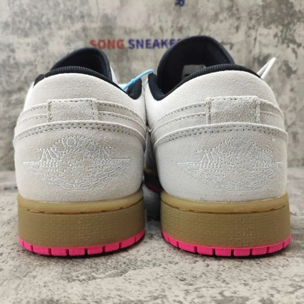 Air Jordan 1 Low White Gum Hyper Pink 553558-119