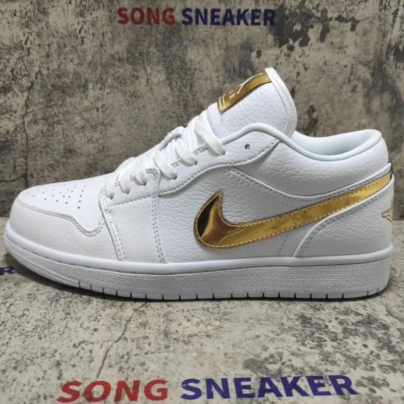 Air Jordan 1 Low White Metallic Gold (W) CZ4776-100