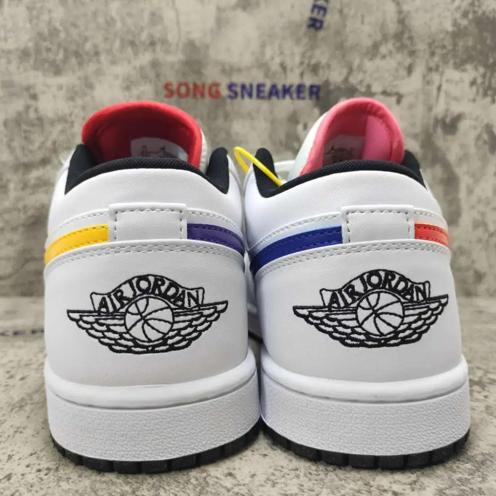 Air Jordan 1 Low White Multi-Color CW7009-100