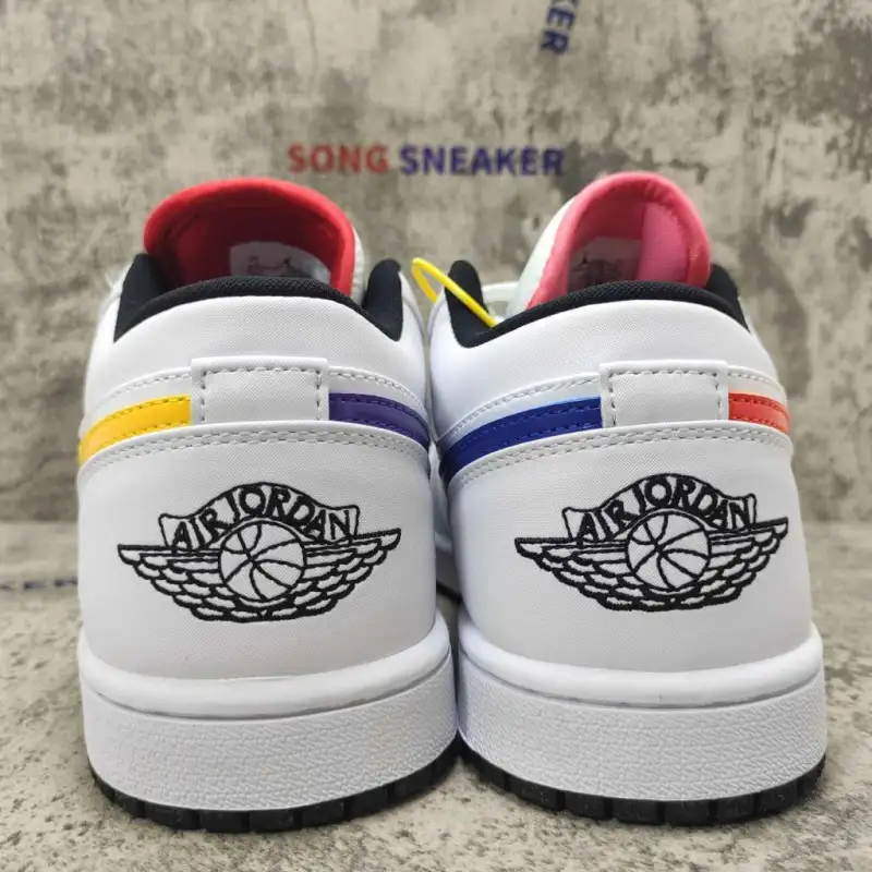Air Jordan 1 Low White Multi-Color CW7009-100
