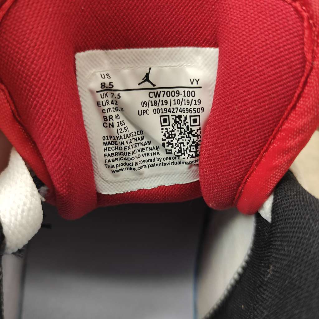 Air Jordan 1 Low White Multi-Color CW7009-100