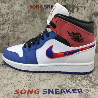 Air Jordan 1 Mid Multi-Color Swoosh 852542-146 02