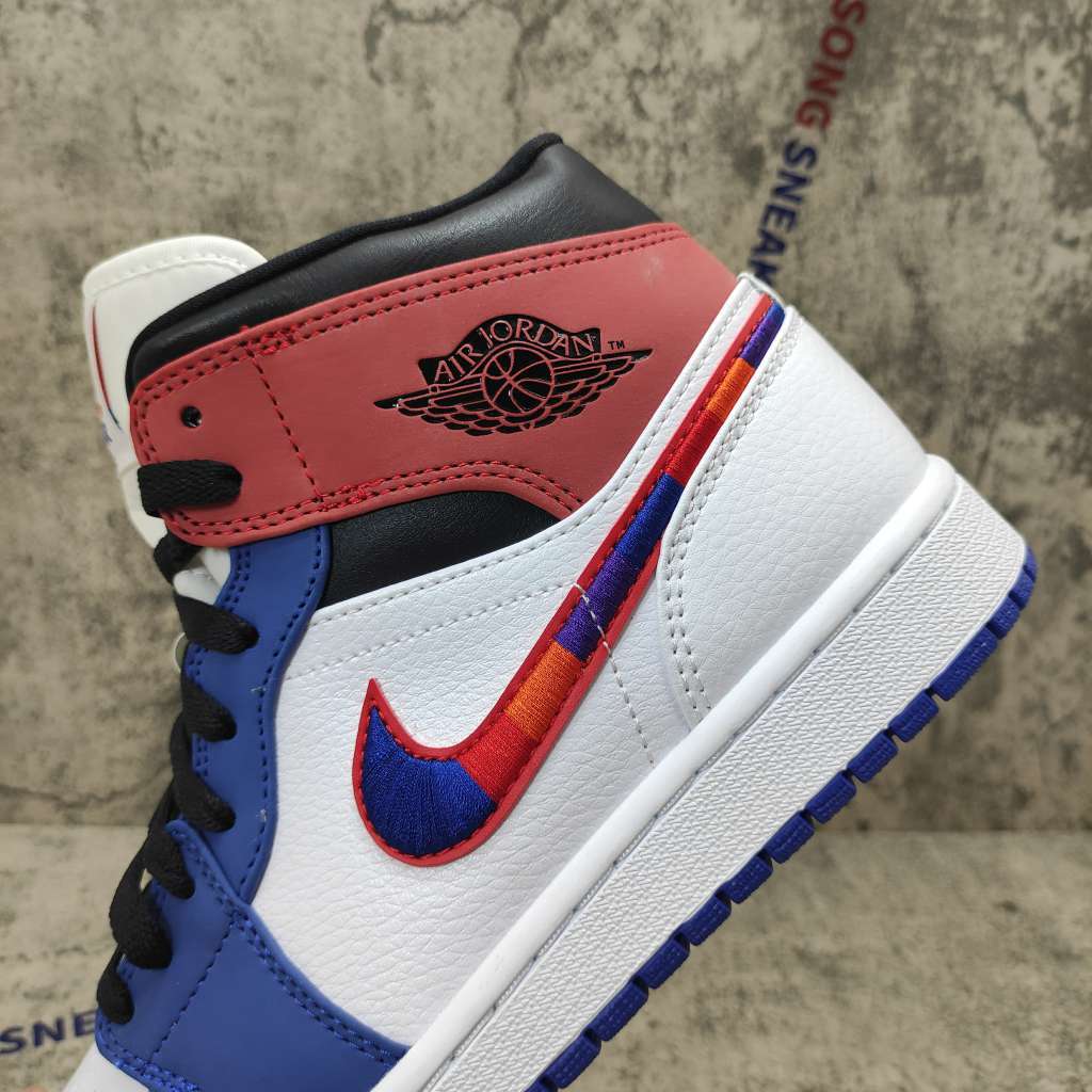 Air Jordan 1 Mid Multi-Color Swoosh 852542-146