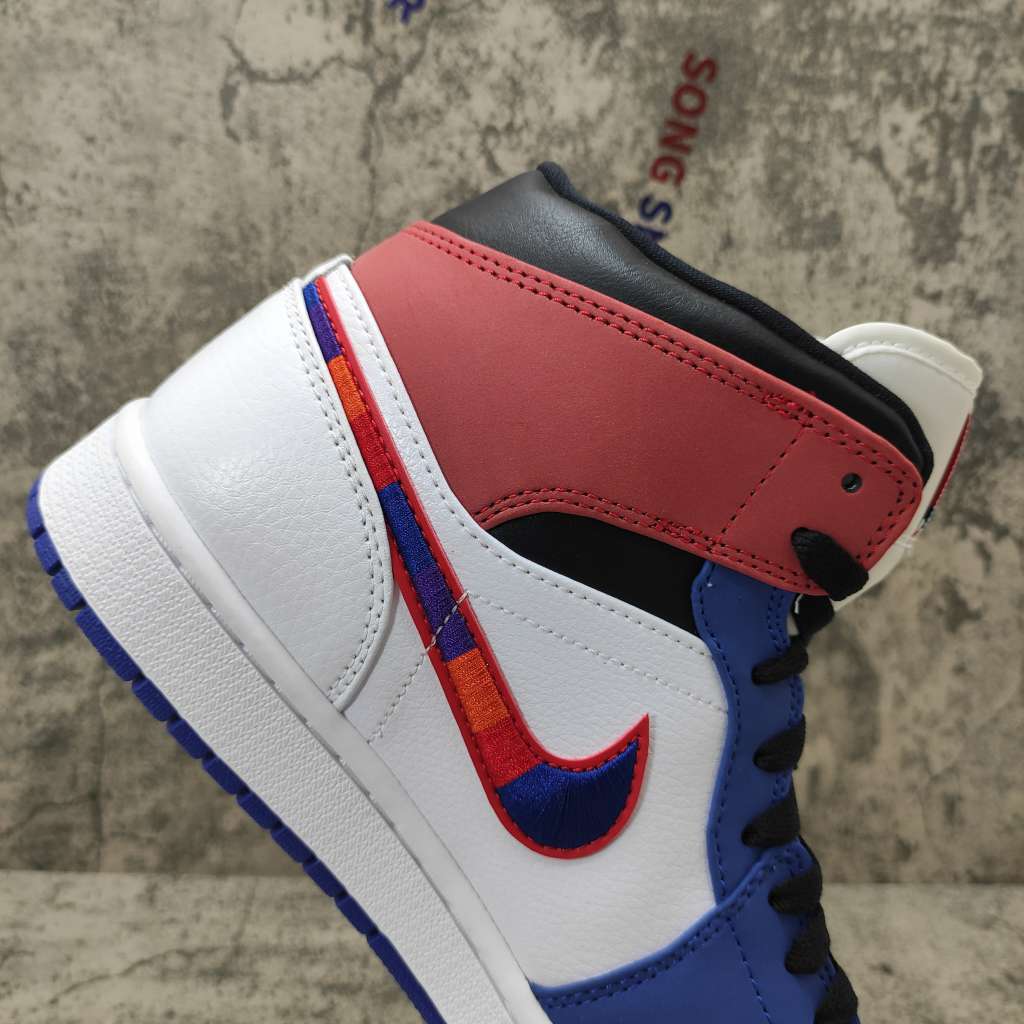 Air Jordan 1 Mid Multi-Color Swoosh 852542-146