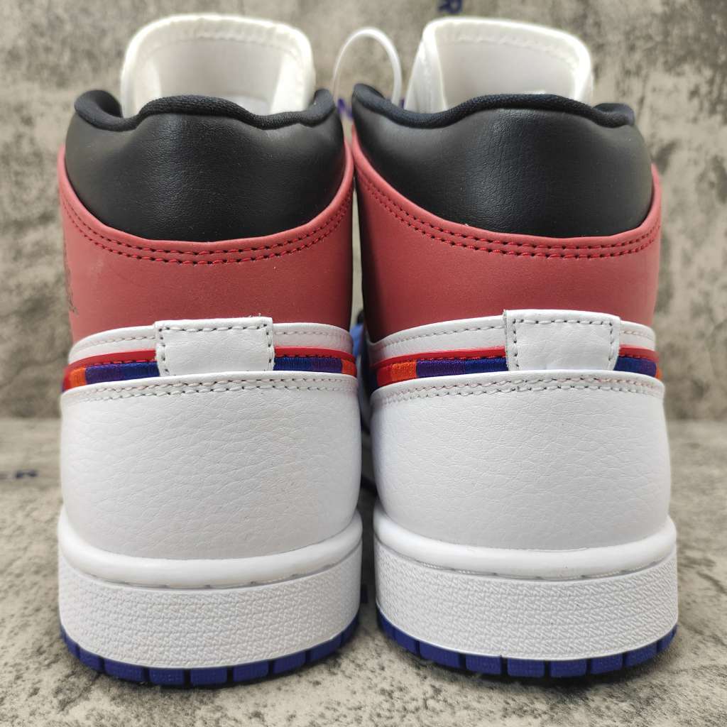 Air Jordan 1 Mid Multi-Color Swoosh 852542-146